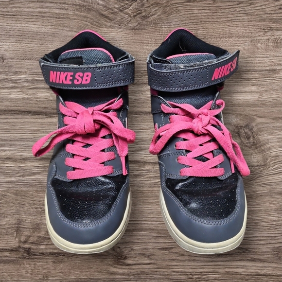 Nike SB Morgan Mid 2 JR Ball Shoes Pink Blast/Dark Gray - Picture 3 of 10